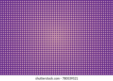 Abstract futuristic halftone pattern. Comic background. Dotted backdrop with circles, dots, point small scale. Design element for web banners, posters, cards, wallpapers, sites. Purple. lilac color