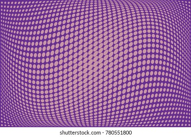 Abstract futuristic halftone pattern. Comic background. Dotted backdrop with circles, dots, point small scale. Design element for web banners, posters, cards, wallpapers, sites. Purple. lilac color
