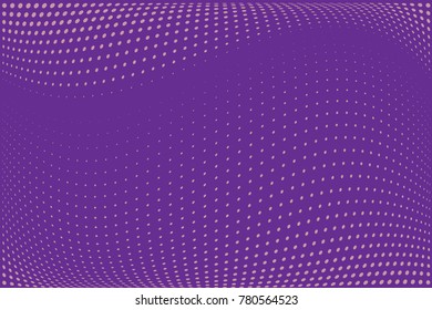 Abstract futuristic halftone pattern. Comic background. Dotted backdrop with circles, dots, point small scale. Design element for web banners, posters, cards, wallpapers, sites. Purple. lilac color