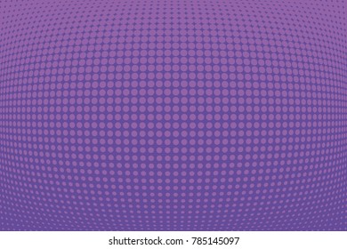 Abstract futuristic halftone pattern. Comic background. Dotted backdrop with circles, dots, point large scale. Design element for web banners, posters, cards, wallpapers, sites. Purple color