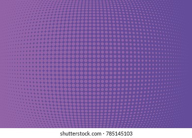 Abstract futuristic halftone pattern. Comic background. Dotted backdrop with circles, dots, point large scale. Design element for web banners, posters, cards, wallpapers, sites. Purple color