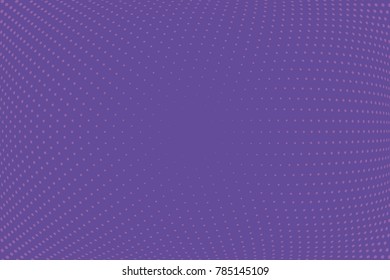 Abstract futuristic halftone pattern. Comic background. Dotted backdrop with circles, dots, point large scale. Design element for web banners, posters, cards, wallpapers, sites. Purple color