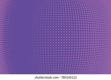 Abstract futuristic halftone pattern. Comic background. Dotted backdrop with circles, dots, point large scale. Design element for web banners, posters, cards, wallpapers, sites. Purple color