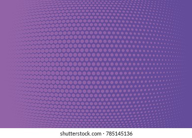 Abstract futuristic halftone pattern. Comic background. Dotted backdrop with circles, dots, point large scale. Design element for web banners, posters, cards, wallpapers, sites. Purple color