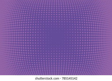 Abstract futuristic halftone pattern. Comic background. Dotted backdrop with circles, dots, point large scale. Design element for web banners, posters, cards, wallpapers, sites. Purple color