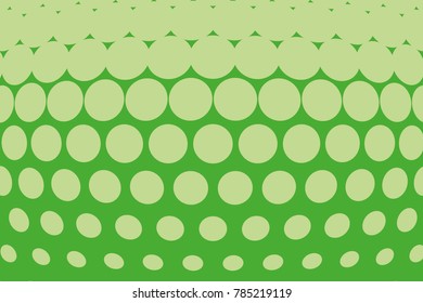 Abstract futuristic halftone pattern. Comic background. Dotted backdrop with circles, dots, point large scale. Design element for web banners, posters, cards, wallpapers, sites. Green color