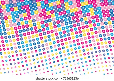 Abstract futuristic halftone pattern. Comic background. Dotted backdrop with circles, dots, point large scale. Design element for web banners, posters, cards, wallpapers, sites.  Colorful
