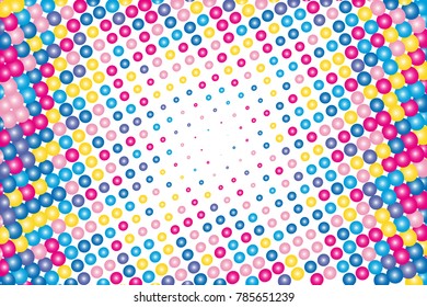 Abstract futuristic halftone pattern. Comic background. Dotted backdrop with circles, dots, point large scale. Design element for web banners, posters, cards, wallpapers, sites.  Colorful