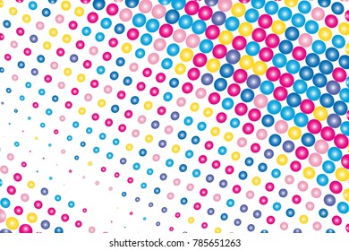 Abstract futuristic halftone pattern. Comic background. Dotted backdrop with circles, dots, point large scale. Design element for web banners, posters, cards, wallpapers, sites.  Colorful
