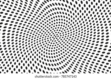 Abstract futuristic halftone pattern. Comic background. Dotted backdrop with circles, dots, point large scale. Design element for web banners, posters, cards, wallpapers, sites. Black and white color