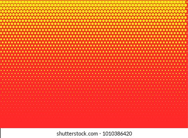Abstract futuristic halftone pattern. Digital gradient. Dotted background with circles, dots, point small scale. Design element for web banners, posters, cards, wallpapers, sites. Brihgt orange color
