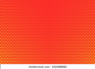 Abstract futuristic halftone pattern. Digital gradient. Dotted background with circles, dots, point small scale. Design element for web banners, posters, cards, wallpapers, sites. Brihgt orange color