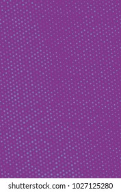 Abstract futuristic halftone pattern. Digital gradient. Dotted backdrop with circles, dots, point small scale. Design element for web banners, posters, cards, wallpapers, sites. Purple, violet color