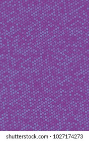 Abstract futuristic halftone pattern. Digital gradient. Dotted backdrop with circles, dots, point small scale. Design element for web banners, posters, cards, wallpapers, sites. Purple, violet color