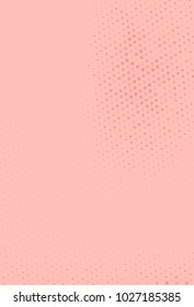 Abstract futuristic halftone pattern. Digital gradient. Dotted backdrop with circles, dots, point small scale. Design element for web banners, posters, cards, wallpapers, sites. Pink color