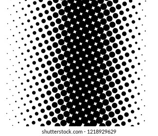 Abstract futuristic halftone pattern. Digital gradient. Dotted background with circles, dots, point large and small scale. Design element for web banners, posters, cards, wallpapers, sites. Vector