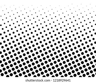 Abstract futuristic halftone pattern. Digital gradient. Dotted background with circles, dots, point large and small scale. Design element for web banners, posters, cards, wallpapers, sites. Vector