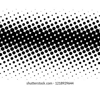 Abstract futuristic halftone pattern. Digital gradient. Dotted background with circles, dots, point large and small scale. Design element for web banners, posters, cards, wallpapers, sites. Vector