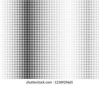 Abstract futuristic halftone pattern. Digital gradient. Dotted background with circles, dots, point large and small scale. Design element for web banners, posters, cards, wallpapers, sites. Vector