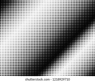 Abstract futuristic halftone pattern. Digital gradient. Dotted background with circles, dots, point large and small scale. Design element for web banners, posters, cards, wallpapers, sites. Vector
