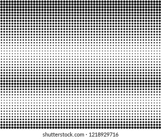 Abstract futuristic halftone pattern. Digital gradient. Dotted background with circles, dots, point large and small scale. Design element for web banners, posters, cards, wallpapers, sites. Vector