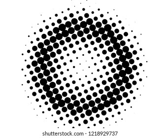 Abstract futuristic halftone pattern. Digital gradient. Dotted background with circles, dots, point large and small scale. Design element for web banners, posters, cards, wallpapers, sites. Vector