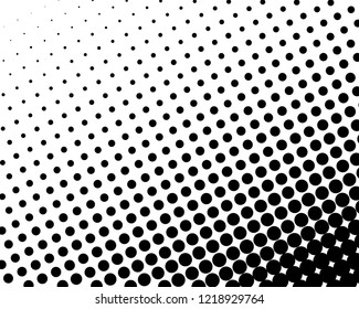 Abstract futuristic halftone pattern. Digital gradient. Dotted background with circles, dots, point large and small scale. Design element for web banners, posters, cards, wallpapers, sites. Vector