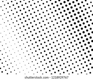 Abstract futuristic halftone pattern. Digital gradient. Dotted background with circles, dots, point large and small scale. Design element for web banners, posters, cards, wallpapers, sites. Vector