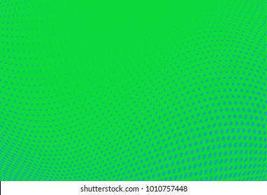 Abstract futuristic halftone pattern. Wavy background. Dotted backdrop with circles, dots, point small scale. Design element for web banners, posters, cards, wallpapers, sites. Green,blue color