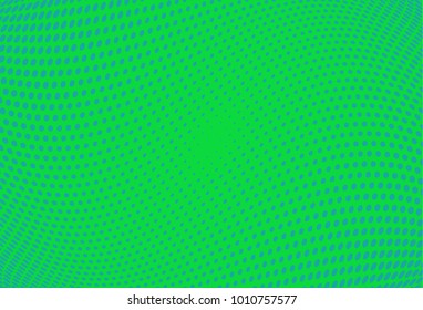 Abstract futuristic halftone pattern. Wavy background. Dotted backdrop with circles, dots, point small scale. Design element for web banners, posters, cards, wallpapers, sites. Green,blue color