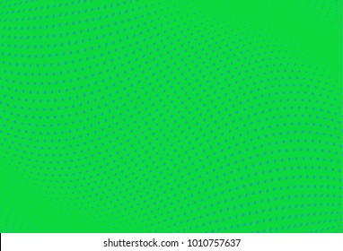 Abstract futuristic halftone pattern. Wavy background. Dotted backdrop with circles, dots, point small scale. Design element for web banners, posters, cards, wallpapers, sites. Green,blue color