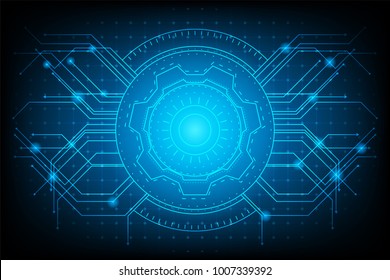 abstract futuristic hardware circuit technology background interface information.vector and illustration 
