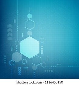 Abstract futuristic head-up display technology interface background