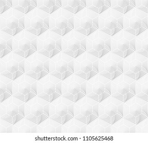 Abstract futuristic hexagonal background Dark geometric seamless pattern
