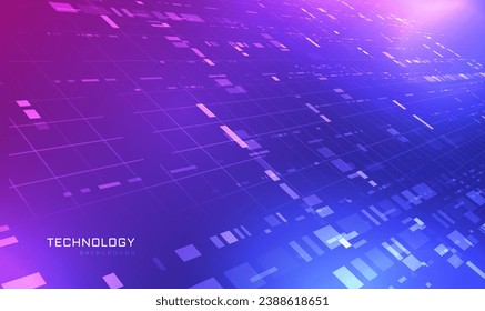 Abstract futuristic high speed data transfer, Illustration high digital technology background. Electronic board, Communication and engineering concept. Cyber circuit future technology. Vector EPS10.