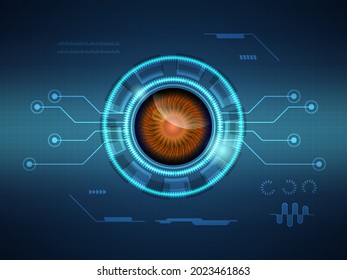 pantalla de color futurista abstracta interfaz de visualización de color ciencia ficción ilustración vectorial de fondo