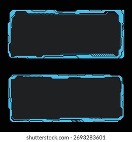 Abstract futuristic hud ui interface technology frame