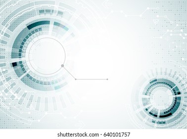 Abstract futuristic illustration. High technology computer background. Vector 