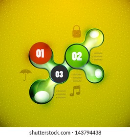 Resumen de plantilla de vector de infografía futurista