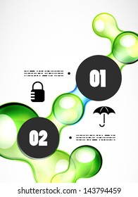 Abstract futuristic infographics vector template