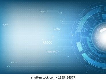 Abstract futuristic innovation technology and digital hi tech background, vector illustration