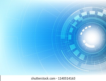 Abstract futuristic innovation technology and digital hi tech background, vector illustration