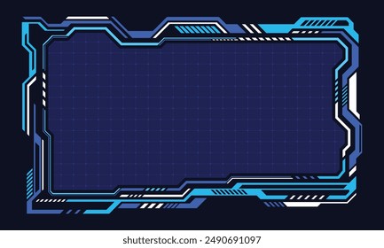 Abstract futuristic interface hud technology frame
