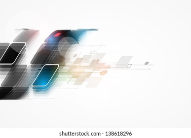 abstract futuristic internet high computer technology business background