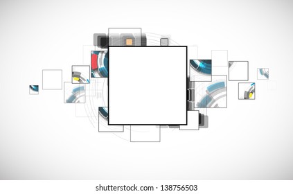 abstract futuristic internet high computer technology business background