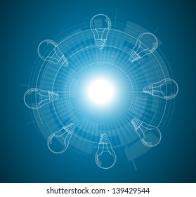 abstract futuristic internet high computer technology business background
