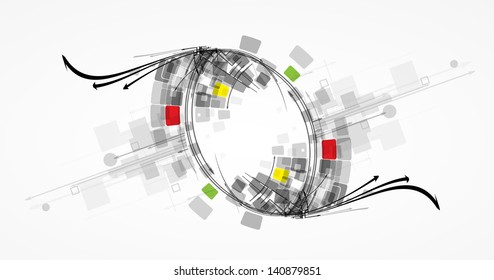 abstract futuristic internet high computer technology business background