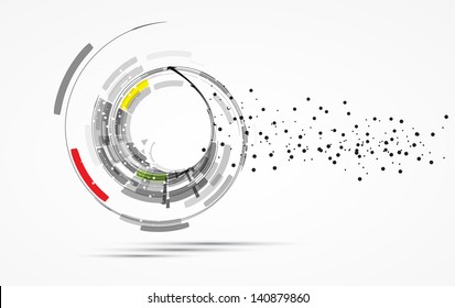 abstract futuristic internet high computer technology business background