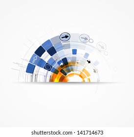 abstract futuristic internet high computer technology business background