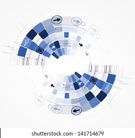 abstract futuristic internet high computer technology business background